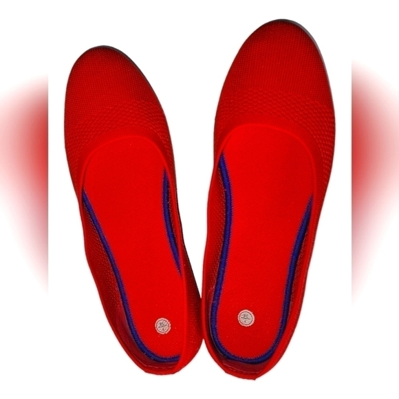 Frank Mully Shoes - Frank Mully Women's Ballet Flats Knit Elasticized Upper Walking Shoes Sz 7/38